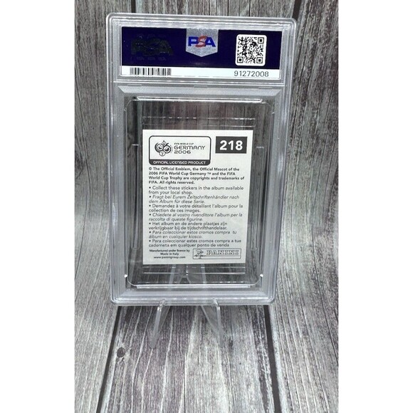 2006 PANINI WORLD CUP GERMANY STICKER #218 DRAGAN MLADENOVIC PSA 6 Ex-nm Serbia - Picture 10 of 10